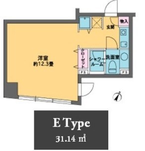 カスタリア水天宮Ⅱ   間取り