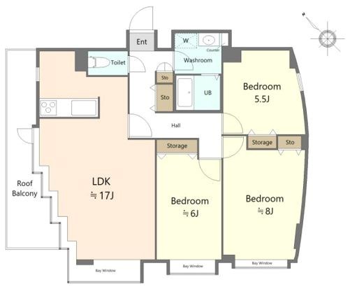 ラミアール門前仲町 間取り図