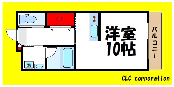 さらさ1  112号室 間取り