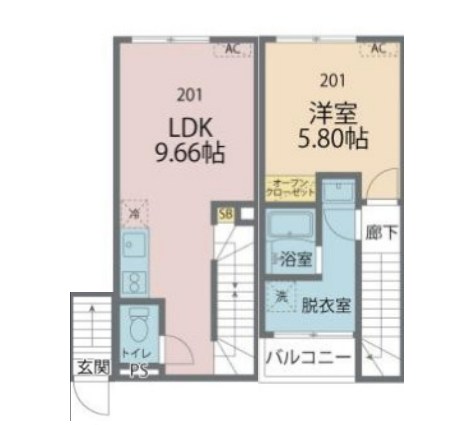 カインドネス亀有 間取り