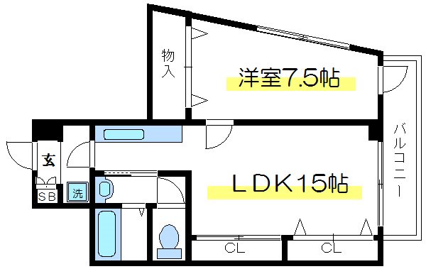 丸昌西マンション 間取り
