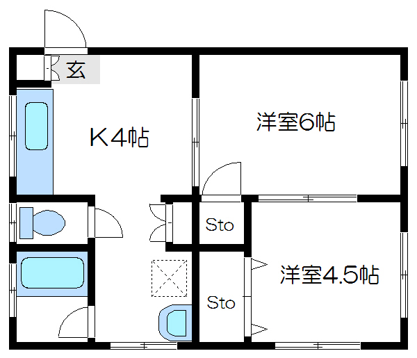 池田コーポ  間取り