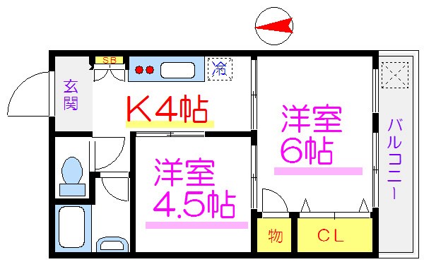 八広サンハイツ 間取り図