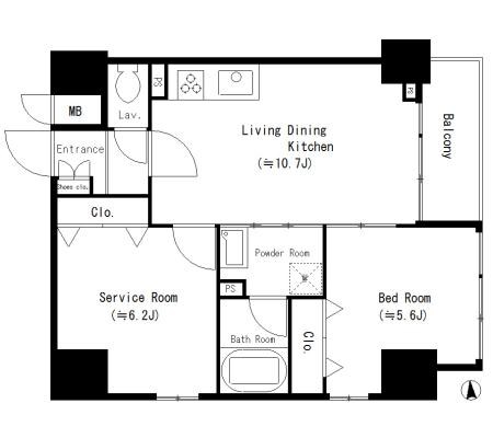 セレーノ六町 間取り図