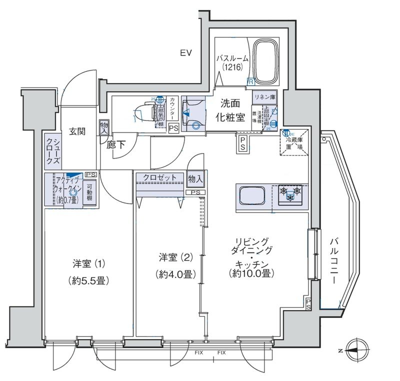 オーキッドレジデンス三ノ輪  間取り