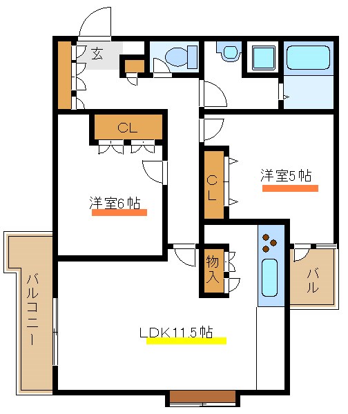 RAIA 303号室 間取り