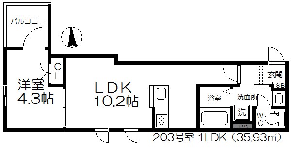 ヴィラルーエ  間取り