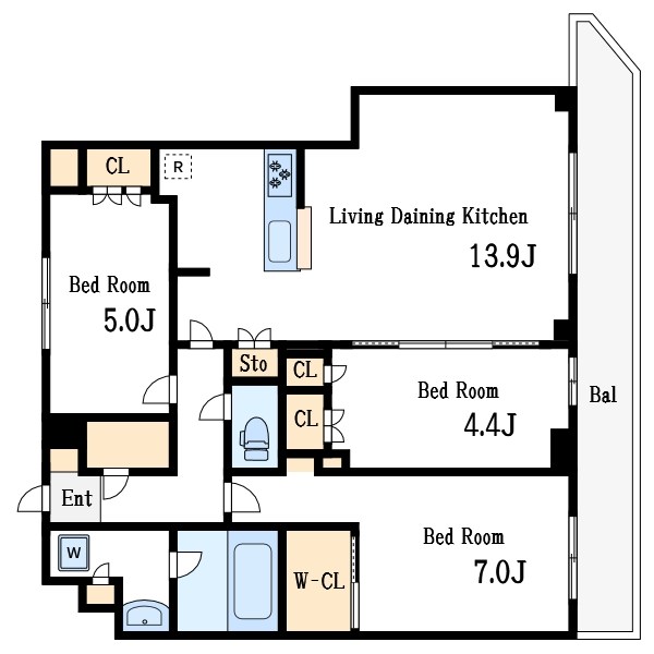 グランカーサ瑞江 間取り