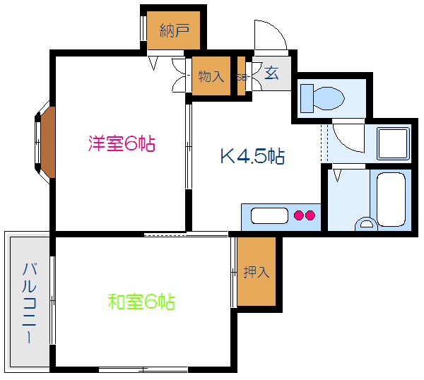 サンフラッツ 間取り