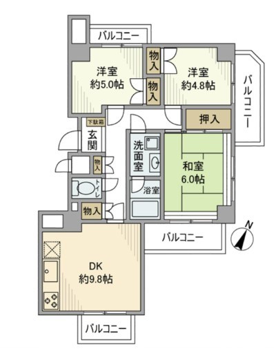 ヴェルデコート 間取り図