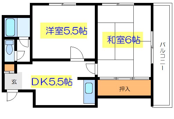 第二メゾン黒川 間取り