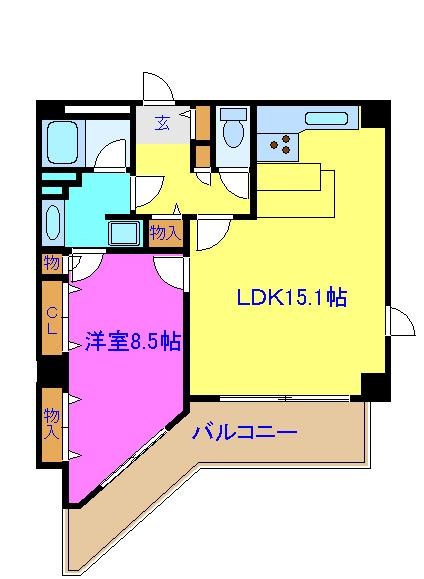 アコール北千住   間取り図