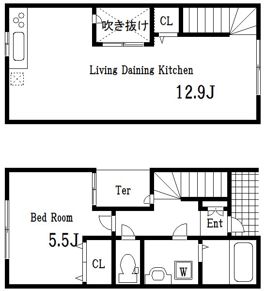 Maisonnettepark篠崎駅A棟 間取り