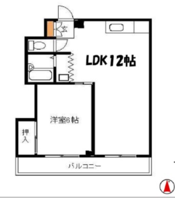 アイリス 502号室 間取り