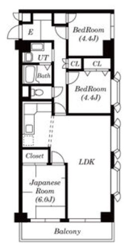 ペルシェール西葛西  612号室 間取り