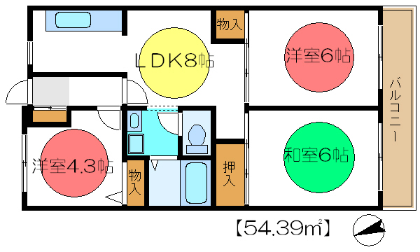 ＫＯＤＡヒルズ新小岩  間取り