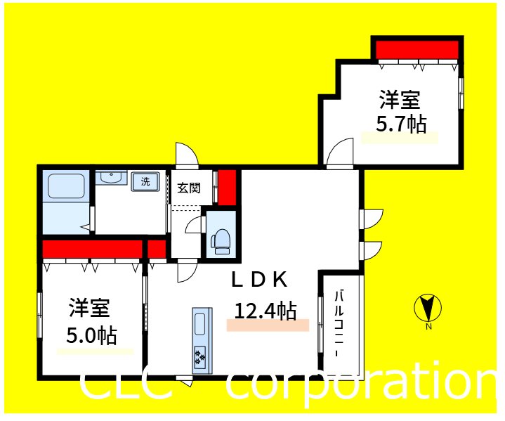 （仮称）西葛西７丁目メゾン 301号室 間取り