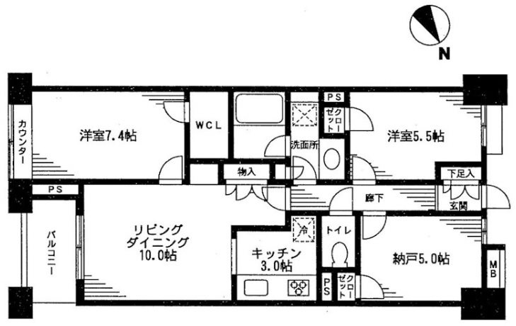 レジディア日本橋馬喰町  間取り