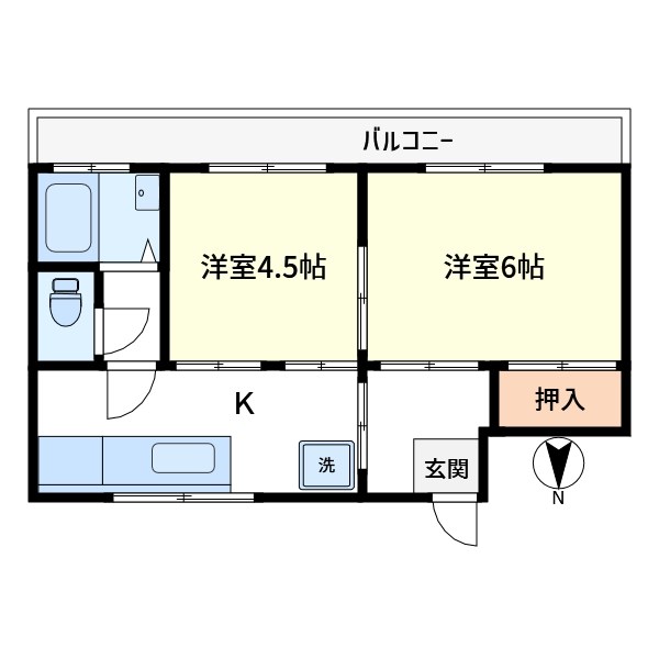 ホワイトハイツ 間取り