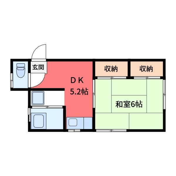 コーポ若木 間取り図