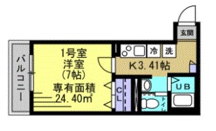 アートスタイル五反野 間取り図