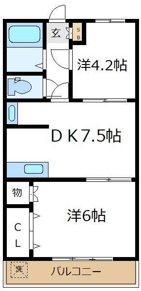 マロンクレール  間取り