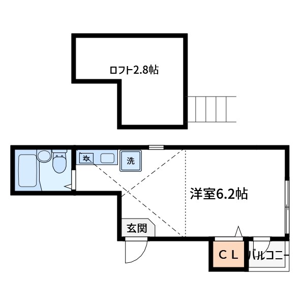 エイチアンドエーコーポ平井 間取り