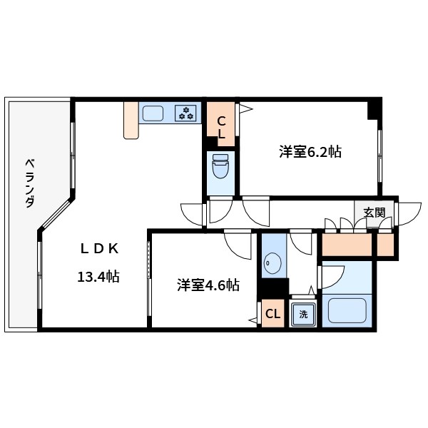 ラナイタウンルネサンスグランドハイライズ 間取り図