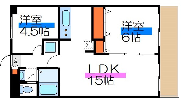 グランベール３号館 間取り図