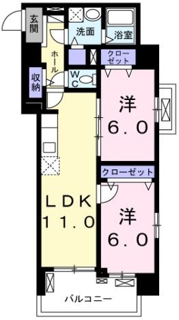 メゾンド・ボナー扇　弐番館  間取り図