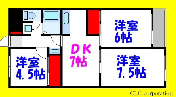 グランベール３号館 間取り図