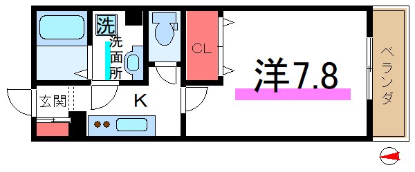 ボヌールＳ 間取り図