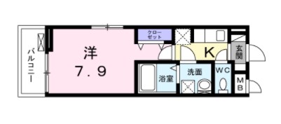 グランツ 204号室 間取り