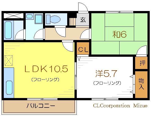 クレーテ篠崎Ⅰ 間取り図