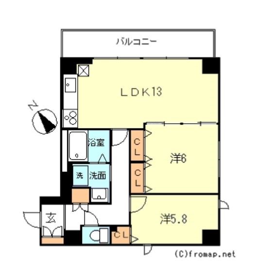Ｋｏｕｒｔ　Ｋ３  間取り
