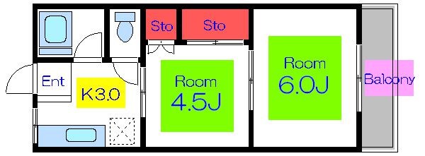 第3みのり荘  間取り