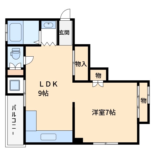 岡コーポ 間取り