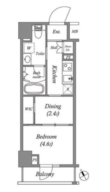 ARKMARK水天宮前Ⅰ 間取り図
