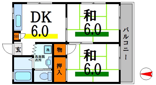 サンハイツ 間取り