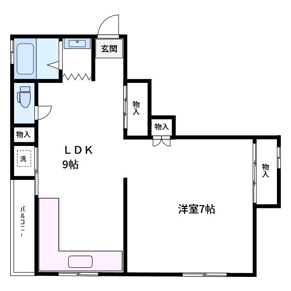 岡コーポ 間取り