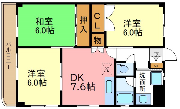 パークヒル西新井壱番館 間取り