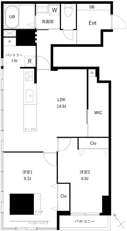 PARK　MODERN　西葛西 間取り図