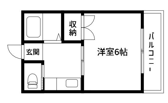 第３サクラコーポ 102号室 間取り