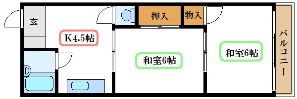 コーポサカイ 203号室 間取り
