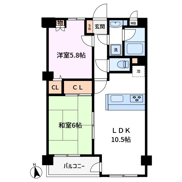 ライオンズマンション麻布十番南 間取り