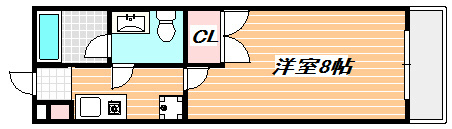 クレオ舞浜Ⅲ   115号室 間取り