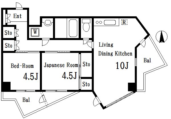 コーポリヴァーストン  間取り図