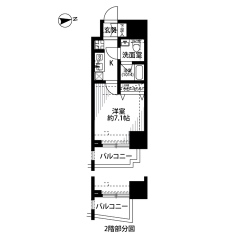 プレール・ドゥーク北千住 間取り