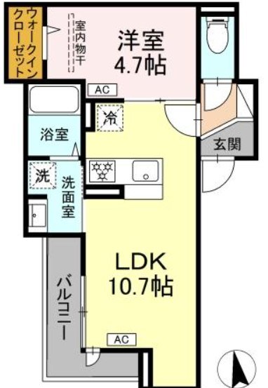 セレスティア豊島N　B棟N 間取り