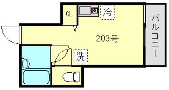 ネオス葛西 103号室 間取り